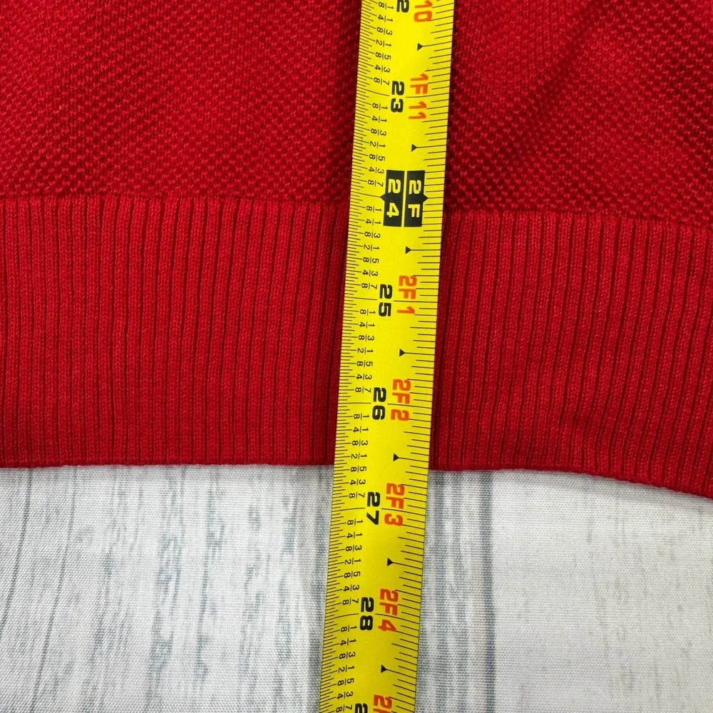 NWT Original Penguin Crewneck‎ Sweater Medium Cherry Red Pullover Mens